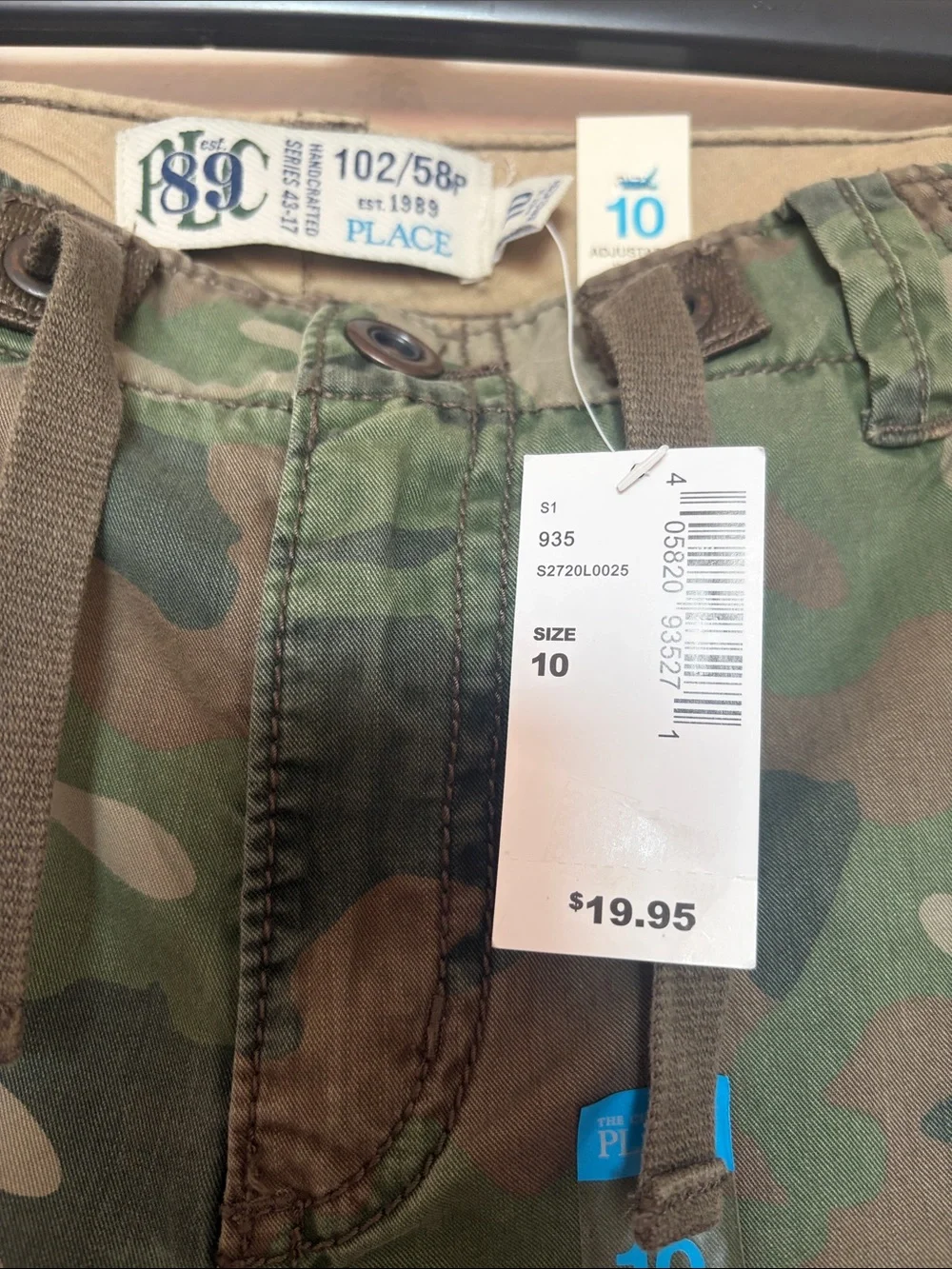 The Children's Place Green Camo Cargo Sweatpants